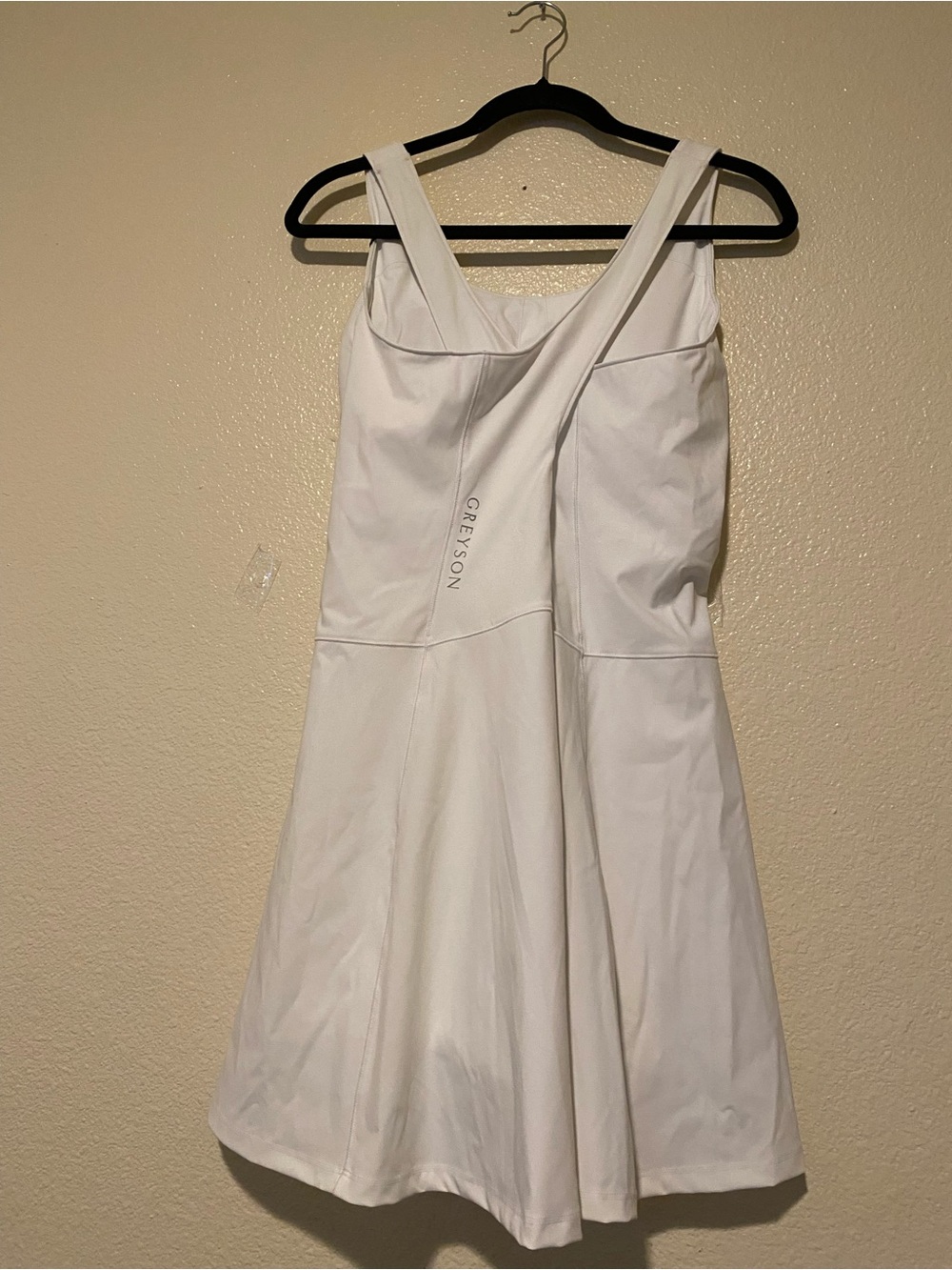 Greyson Venus Rally White Tank Mini Dress Size L - Picture 7 of 12
